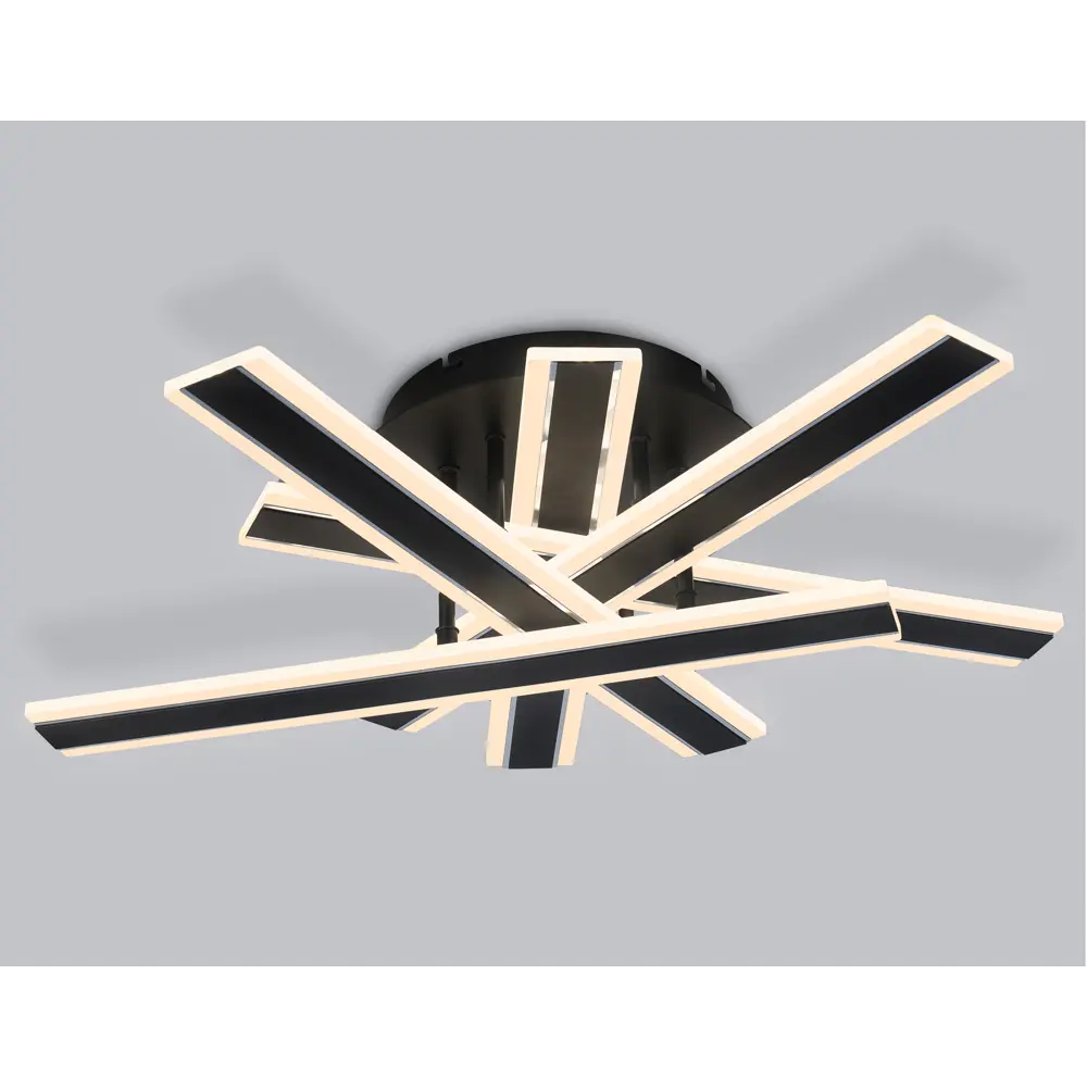 Фото 3 Люстра потолочная светодиодная Ambrella light Original с пультом управления 20 м² регулируемый белый свет цвет черный Фото 3 Люстра потолочная светодиодная Ambrella light Original с пультом управления 20 м² регулируемый белый свет цвет черный