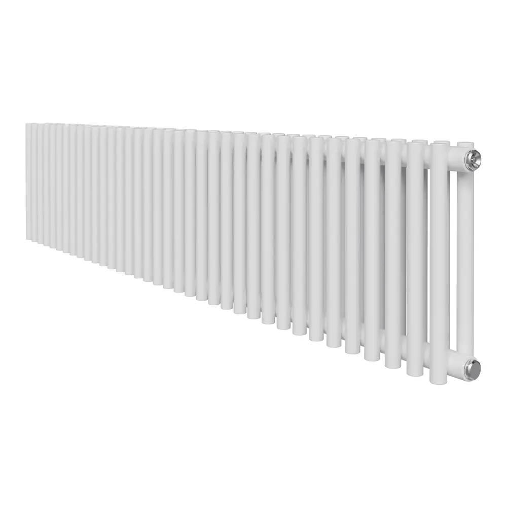 Фото Радиатор трубчатый Royal Thermo Shift R22 260/72 42 секции боковое подключение сталь белый с кронштейном