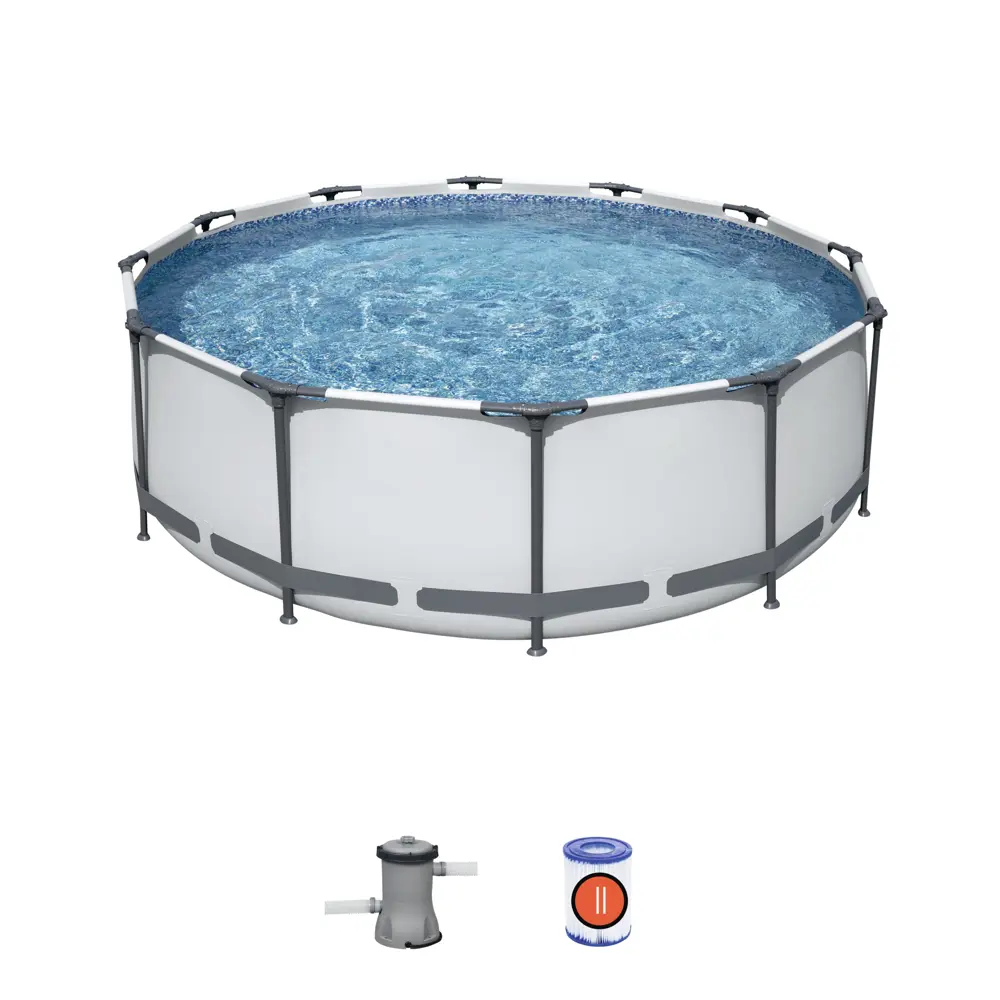 Фото Каркасный бассейн Bestway 56260 bw d 366 см h 100 см 9150 л Фото Каркасный бассейн Bestway 56260 bw d 366 см h 100 см 9150 л
