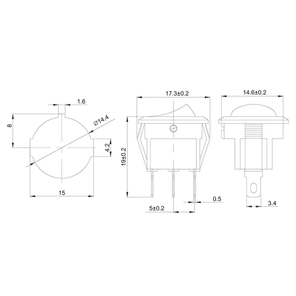 Фото 2 Выключатель клавишный Rexant Micro RWB-106 SC-214 круглый 250 В 3А 3с on-off красный с подсветкой Фото 2 Выключатель клавишный Rexant Micro RWB-106 SC-214 круглый 250 В 3А 3с on-off красный с подсветкой