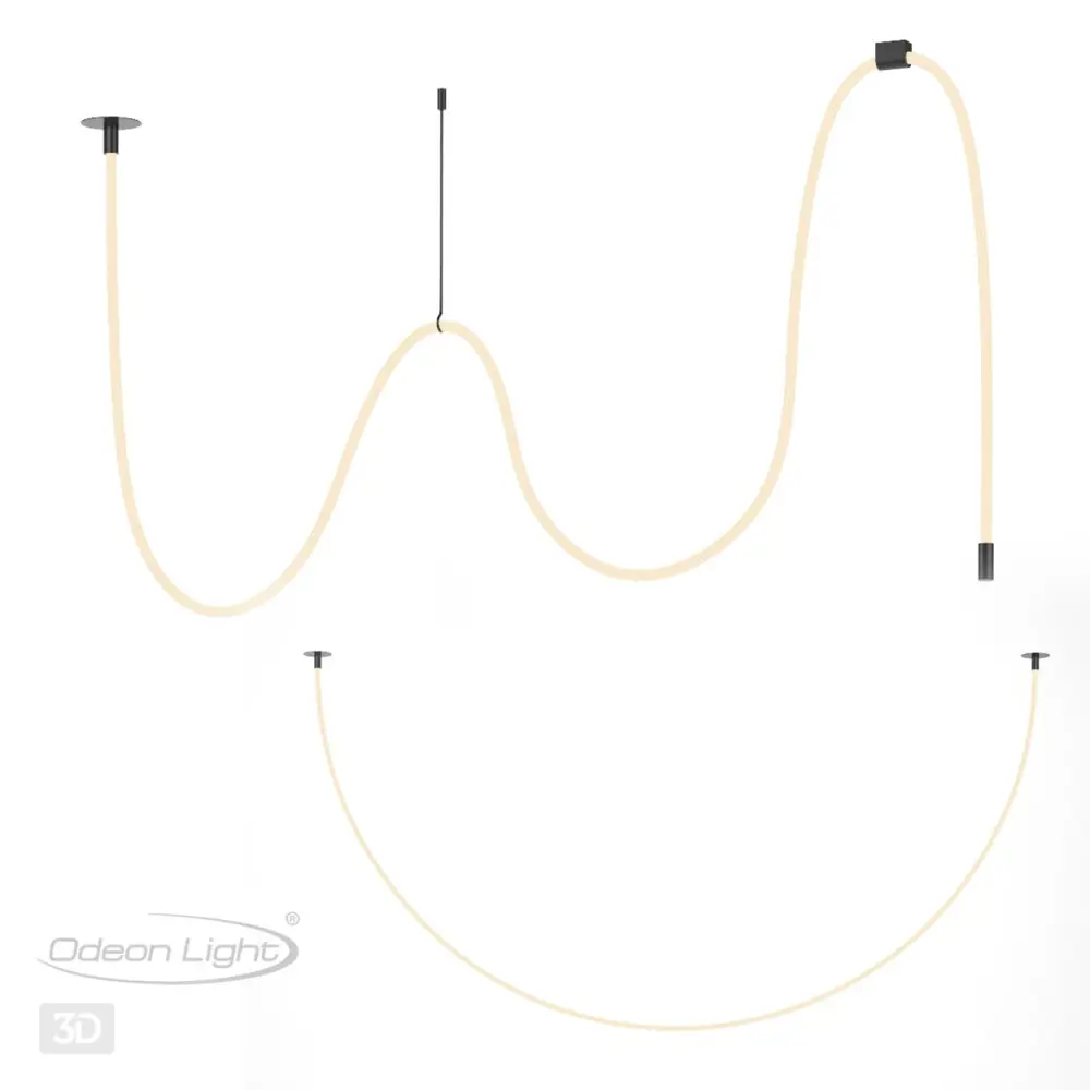 Фото 2 Светильник подвесной светодиодный Odeon Light Od_4391_40cl 15 м² нейтральный белый свет цвет черный Фото 2 Светильник подвесной светодиодный Odeon Light Od_4391_40cl 15 м² нейтральный белый свет цвет черный
