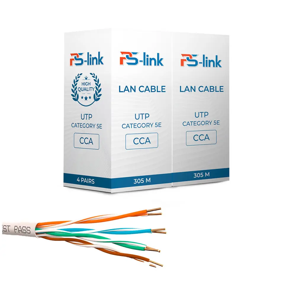 Фото 2 Кабель витая пара Ps-Link UTP4 cat 5e 10 м омедненный с коннекторами RJ-45 5488 Фото 2 Кабель витая пара Ps-Link UTP4 cat 5e 10 м омедненный с коннекторами RJ-45 5488