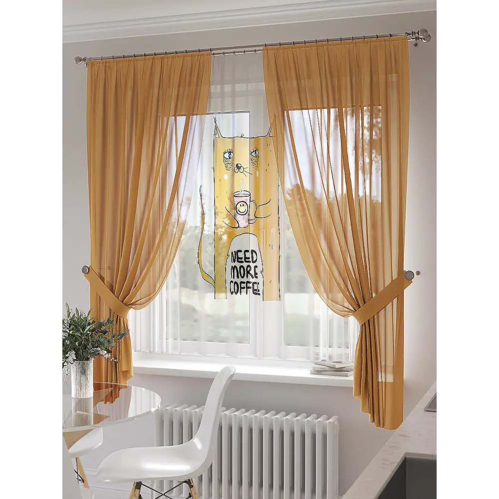 Фото 3 Тюль Helga TD-550080 на шторной ленте 300x180 см цвет разноцветный Фото 3 Тюль Helga TD-550080 на шторной ленте 300x180 см цвет разноцветный