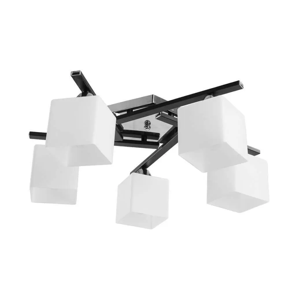 Фото Люстра потолочная Arte lamp 52 A8165pl-5bk 5 ламп 16 м² цвет черный Фото Люстра потолочная Arte lamp 52 A8165pl-5bk 5 ламп 16 м² цвет черный