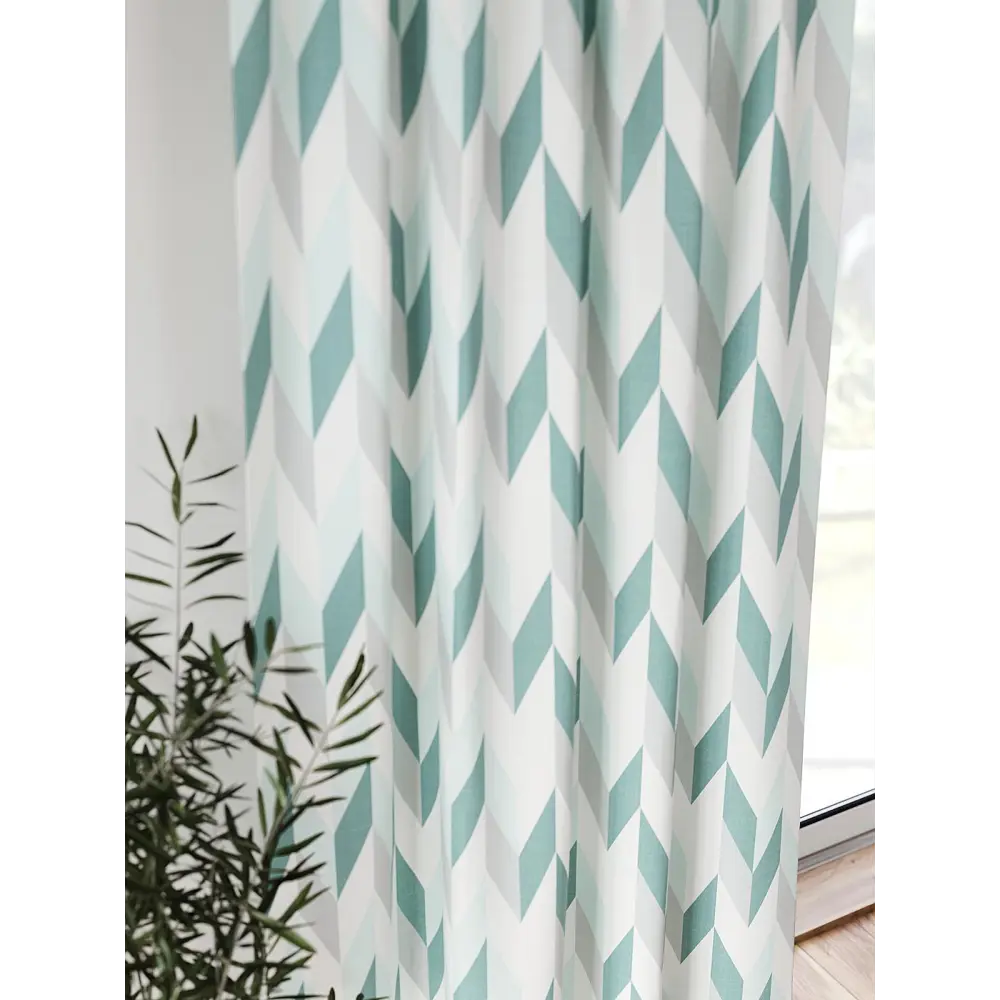 Фото 4 Штора блэкаут на шторной ленте Comfy Way Флонтос - 106 CW594106-260, 260x150 см, цвет зеленый Фото 4 Штора блэкаут на шторной ленте Comfy Way Флонтос - 106 CW594106-260, 260x150 см, цвет зеленый