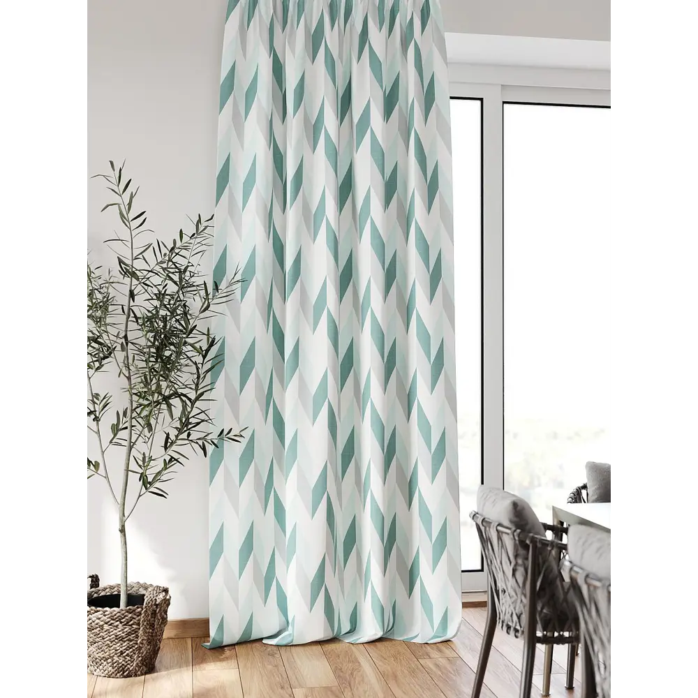 Фото Штора блэкаут на шторной ленте Comfy Way Флонтос - 106 CW594106-260, 260x150 см, цвет зеленый Фото Штора блэкаут на шторной ленте Comfy Way Флонтос - 106 CW594106-260, 260x150 см, цвет зеленый
