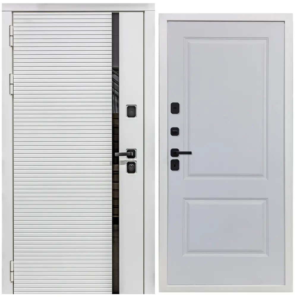 Фото Входная дверь STR 205x86см левый Д7 белый софт