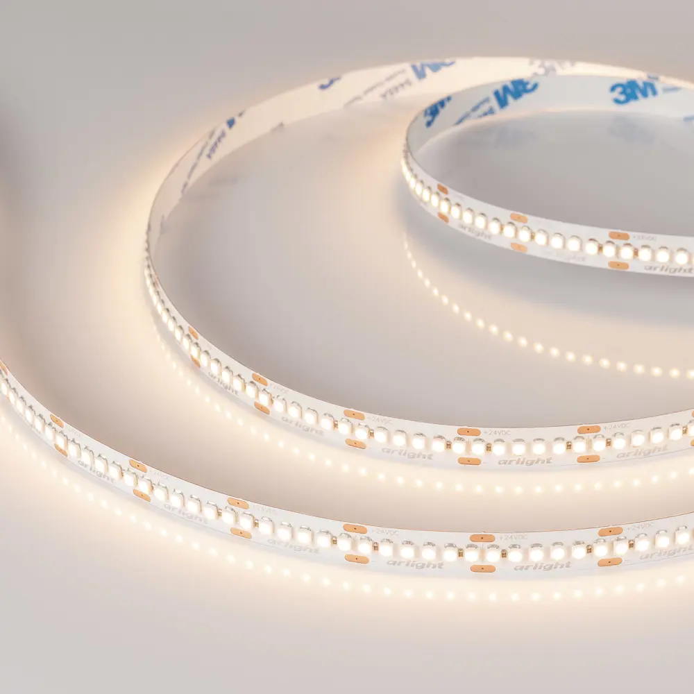 Фото Светодиодная лента Arlight 028621(2) SMD 2835 240 диод/18 Вт/м 24 В IP20 5 м теплый белый свет Фото Светодиодная лента Arlight 028621(2) SMD 2835 240 диод/18 Вт/м 24 В IP20 5 м теплый белый свет
