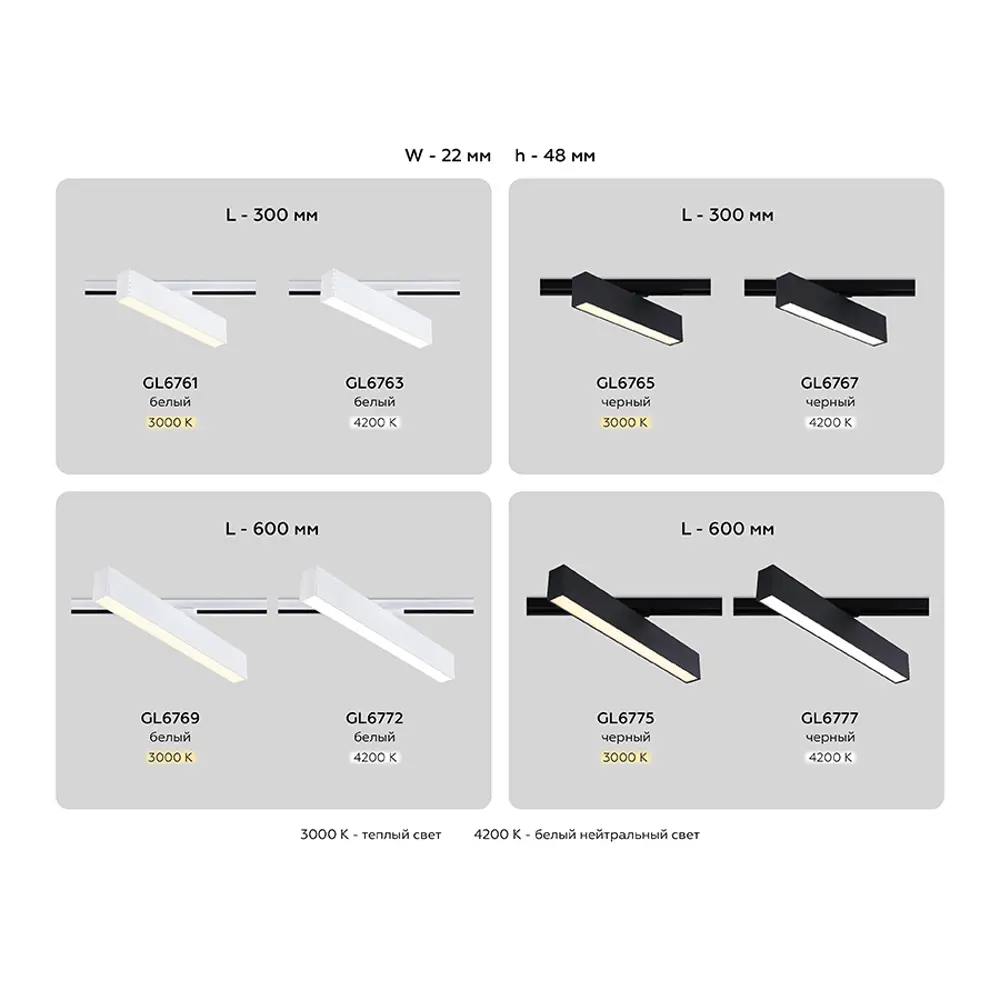 Фото 19 Трековый светильник линейный светодиодный Ambrella light Gl6761 12 Вт 2 м² цвет белый Фото 19 Трековый светильник линейный светодиодный Ambrella light Gl6761 12 Вт 2 м² цвет белый