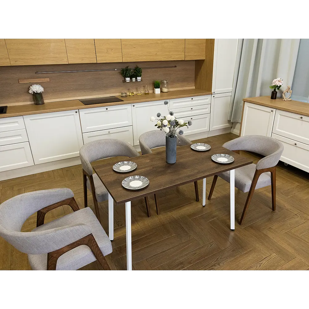 Фото Кухонный стол Diko Loft Delight Dining DL-868318 120х70х75 см цвет дуб бронза Фото Кухонный стол Diko Loft Delight Dining DL-868318 120х70х75 см цвет дуб бронза