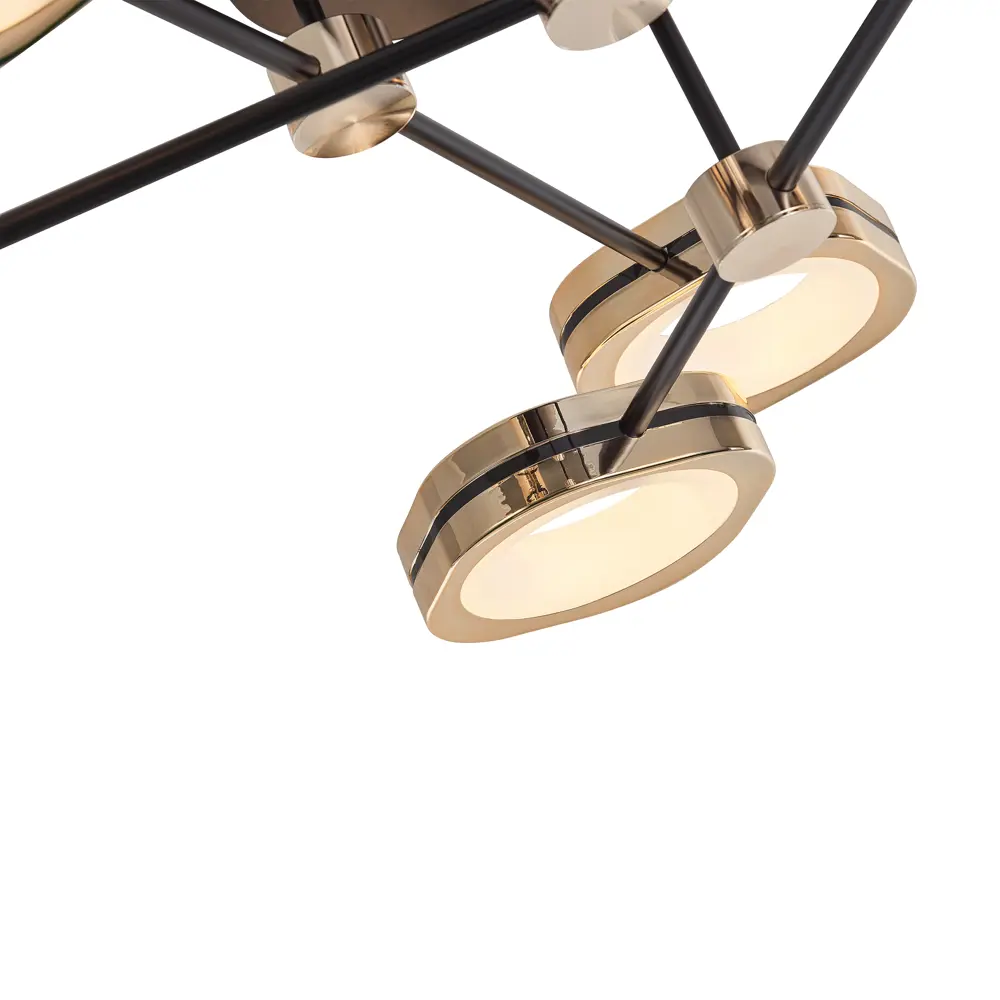 Фото 6 Люстра потолочная светодиодная Arte Milano Ferrara71040 3327.9997-6-750-h250-led90w.bk-g нейтральный белый свет цвет черный Фото 6 Люстра потолочная светодиодная Arte Milano Ferrara71040 3327.9997-6-750-h250-led90w.bk-g нейтральный белый свет цвет черный