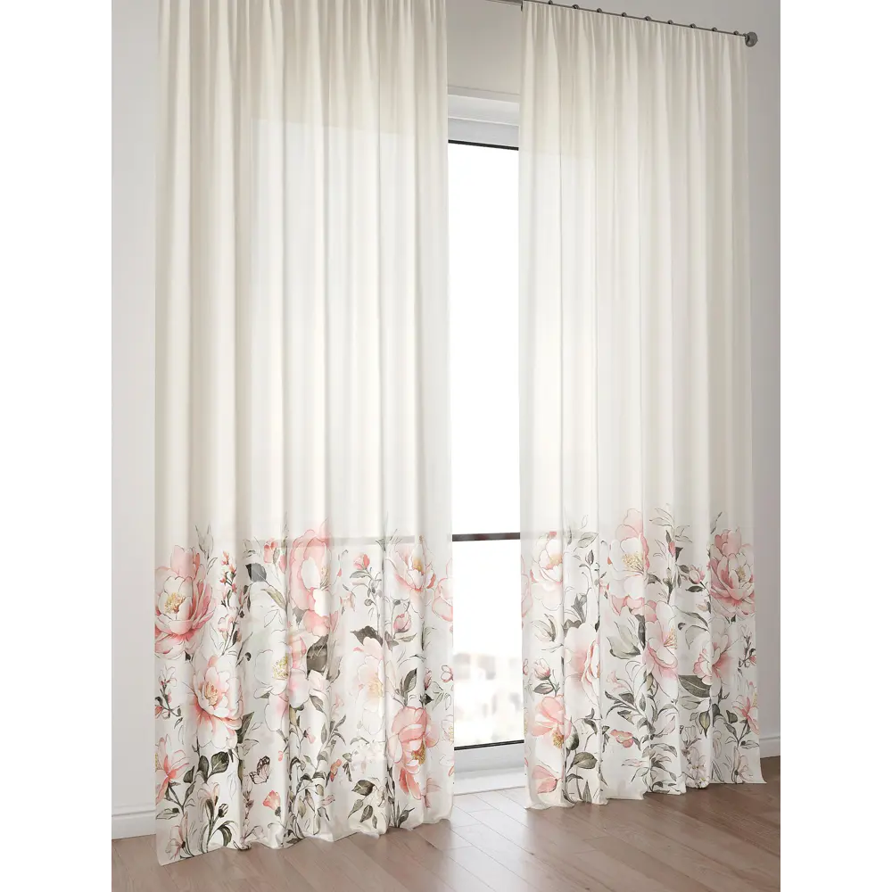 Фото 3 Тюль Comfy Way Алоуна - 142 CW580142-240 150x240 см на шторной ленте цвет бежевый 2 шт