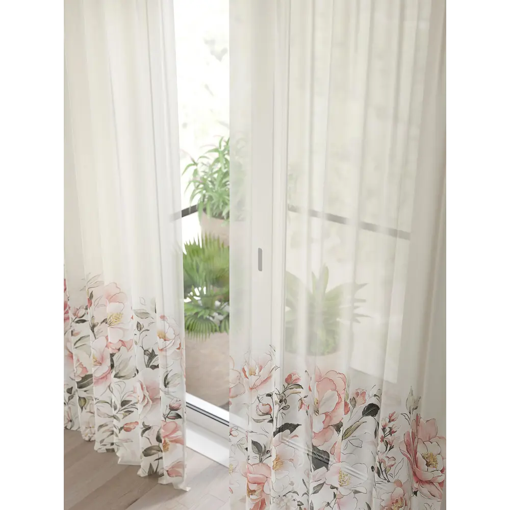 Фото 4 Тюль Comfy Way Алоуна - 142 CW580142-240 150x240 см на шторной ленте цвет бежевый 2 шт