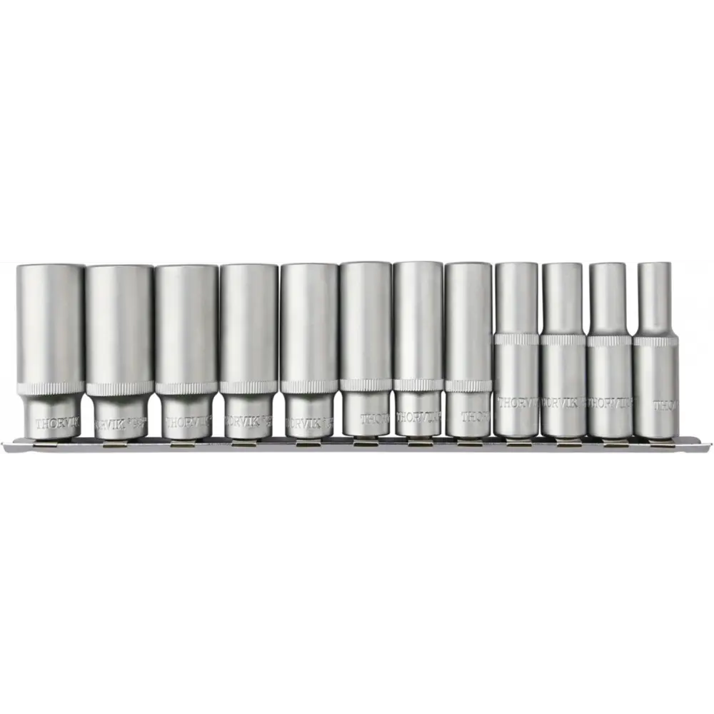 Фото Набор торцевых головок Thorvik S12S2112SM 3/8 дюйма, 12 шт