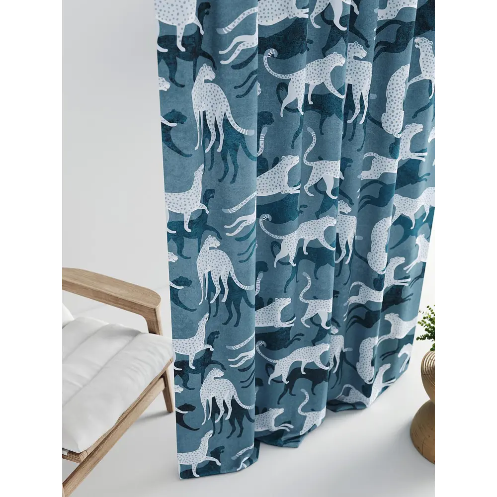 Фото 3 Штора на шторной ленте Comfy Way Линсти - 252 CW592252-270, 270x150 см, цвет бирюзовый Фото 3 Штора на шторной ленте Comfy Way Линсти - 252 CW592252-270, 270x150 см, цвет бирюзовый