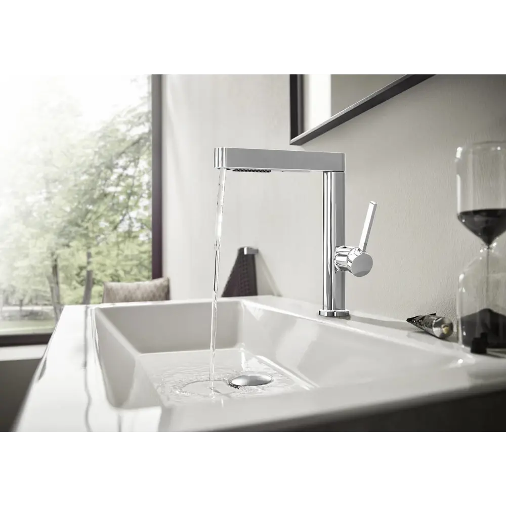Фото 3 Смеситель для раковины Hansgrohe 76063000 однорычажный цвет хром Фото 3 Смеситель для раковины Hansgrohe 76063000 однорычажный цвет хром