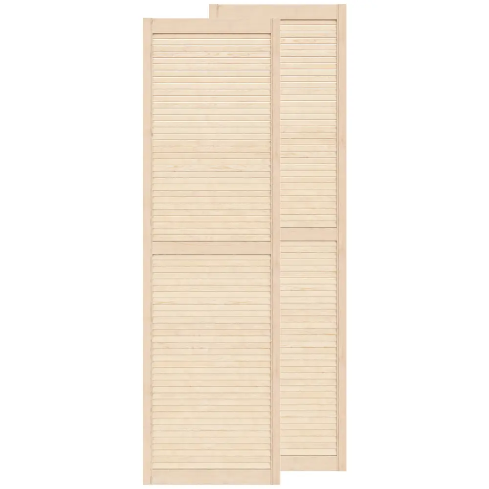 Фото Дверь жалюзийная деревянная Timber&Style 2160х544х20мм сосна Экстра 2шт Фото Дверь жалюзийная деревянная Timber&Style 2160х544х20мм сосна Экстра 2шт