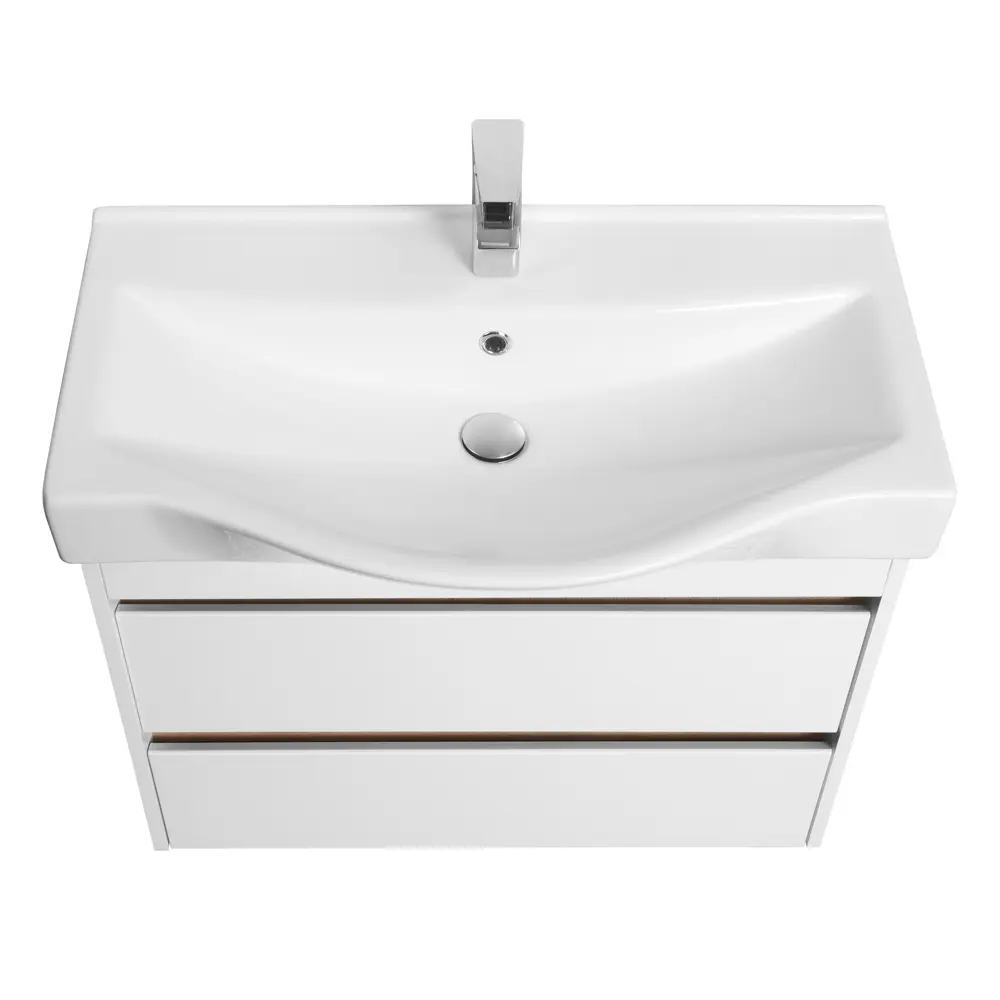 Фото 2 Тумба под раковину в ванную Aquaon Нортон 1A248901NT010 80 белая Фото 2 Тумба под раковину в ванную Aquaon Нортон 1A248901NT010 80 белая
