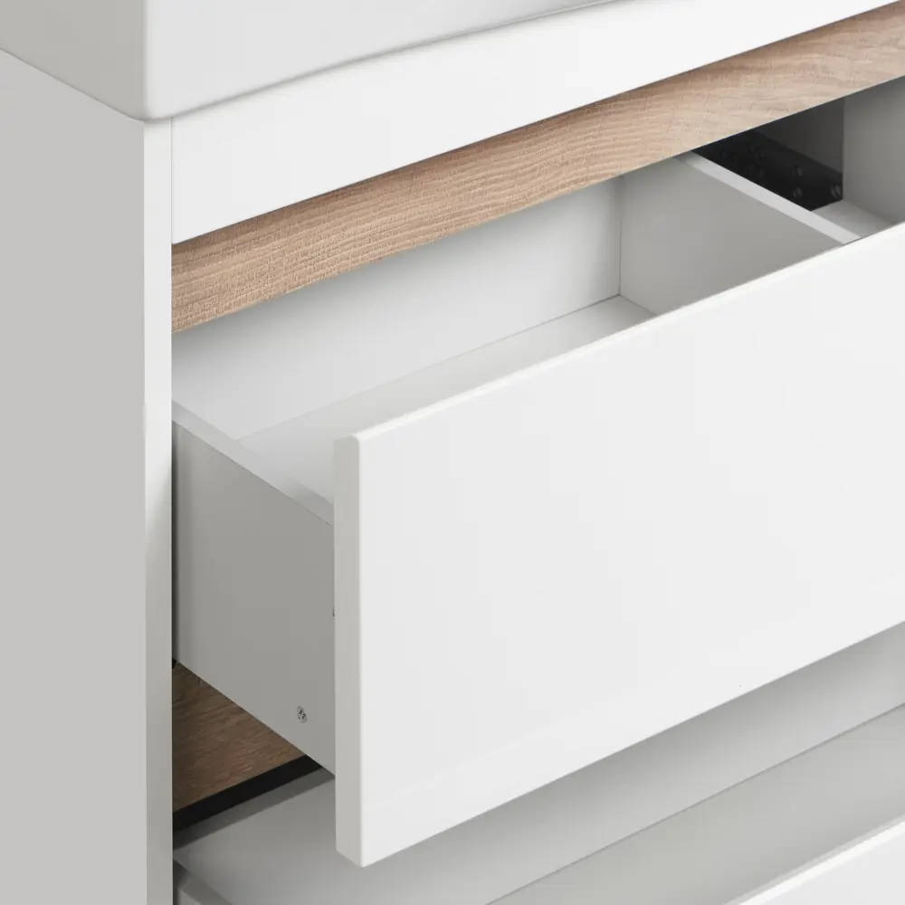 Фото 3 Тумба под раковину в ванную Aquaon Нортон 1A248901NT010 80 белая Фото 3 Тумба под раковину в ванную Aquaon Нортон 1A248901NT010 80 белая