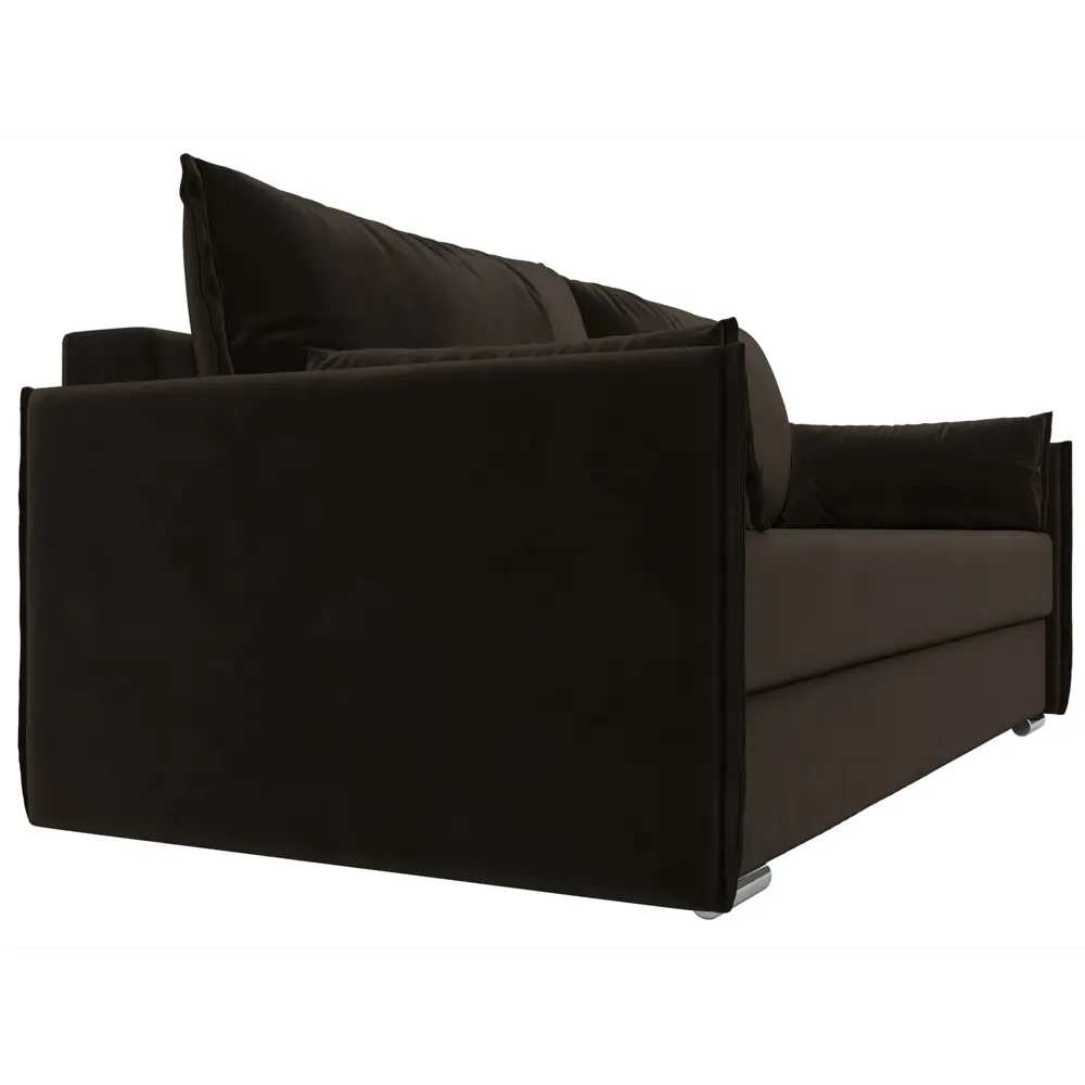 Фото 4 Диван прямой Сайгон Лига диванов 115113 203x90x105 см микровельвет цвет коричневый