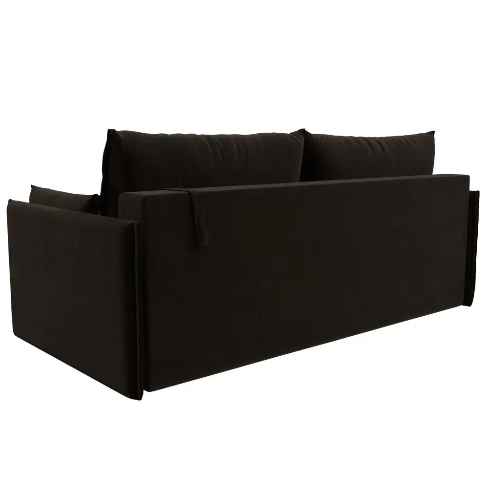 Фото 5 Диван прямой Сайгон Лига диванов 115113 203x90x105 см микровельвет цвет коричневый