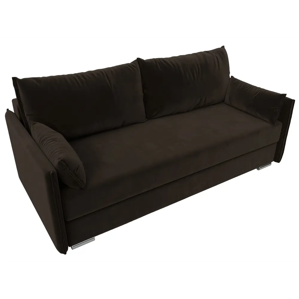 Фото 6 Диван прямой Сайгон Лига диванов 115113 203x90x105 см микровельвет цвет коричневый