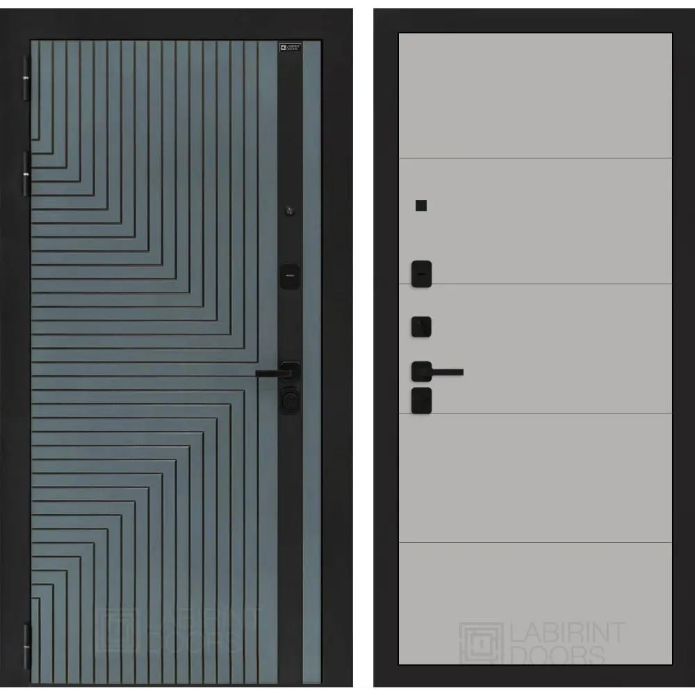 Фото Входная дверь Labirintdoors Кредор П13 левый 205x88см цвет серо-зеленый с патиной/грей софт Фото Входная дверь Labirintdoors Кредор П13 левый 205x88см цвет серо-зеленый с патиной/грей софт