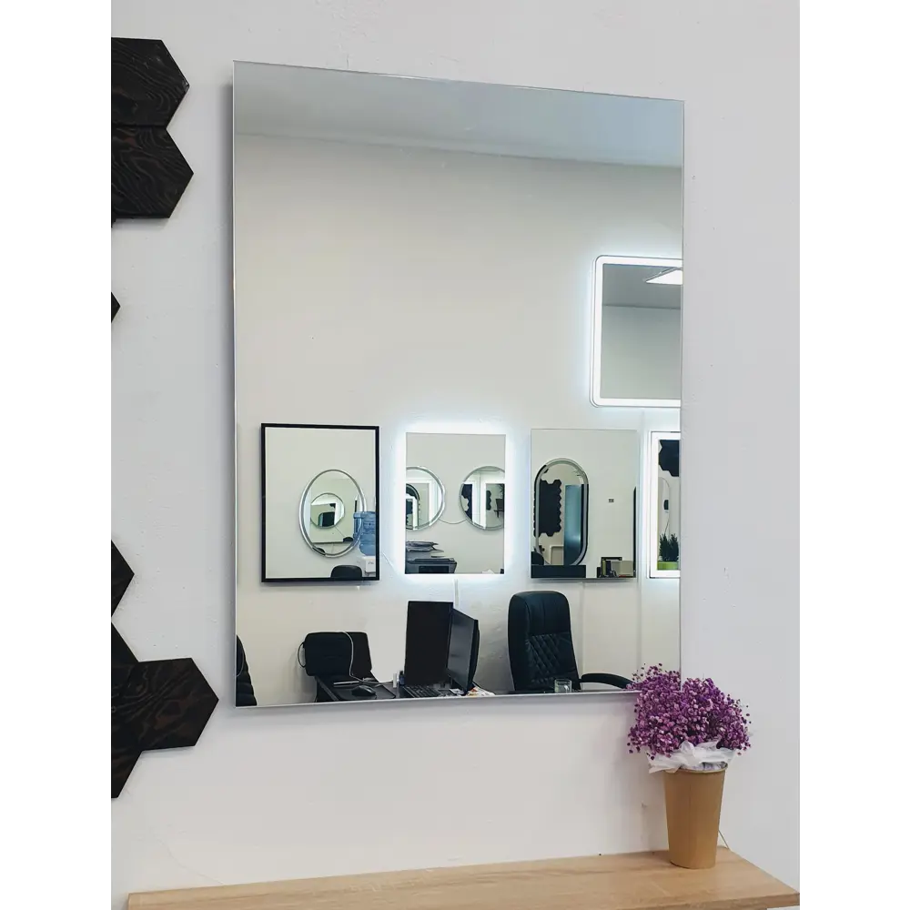 Фото 5 Зеркало для ванной ALFA MIRRORS Ek-68AVzVt с подсветкой прямоугольное 60x80см, бесконтактное управление, подогрев
