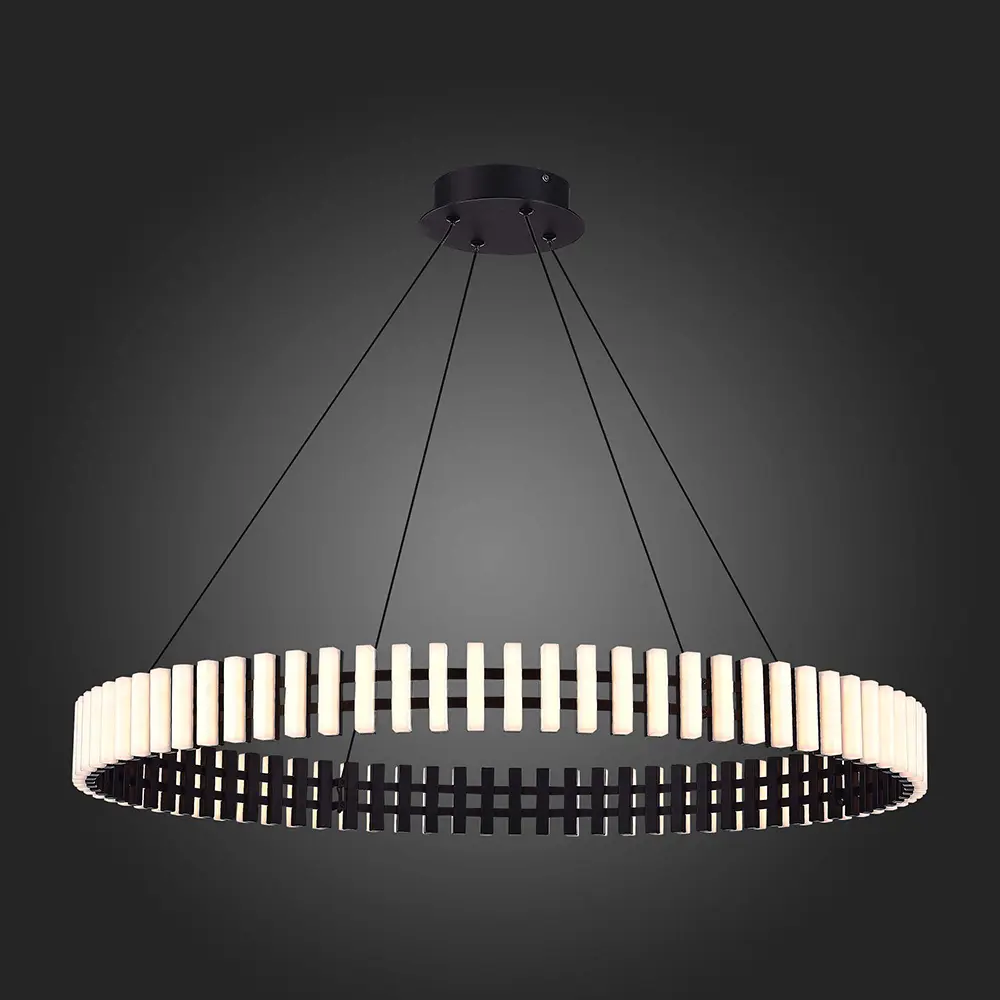 Фото 3 Люстра подвесная светодиодная ST LUCE SL6203.403.50 ESTENSE 17 м² теплый белый свет цвет черный Фото 3 Люстра подвесная светодиодная ST LUCE SL6203.403.50 ESTENSE 17 м² теплый белый свет цвет черный