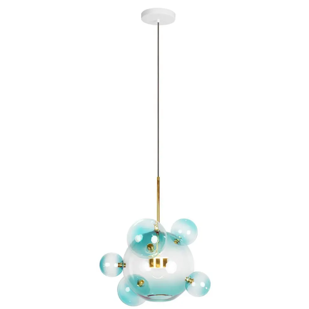 Фото 4 Светильник подвесной светодиодный Loft It Bolle 2027-p6 blue 2 м² нейтральный белый свет цвет белый Фото 4 Светильник подвесной светодиодный Loft It Bolle 2027-p6 blue 2 м² нейтральный белый свет цвет белый