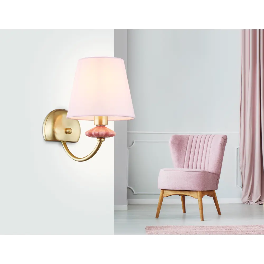 Фото 7 Настенный светильник Ambrella light High light Lh75027 цвет золото/розовый Фото 7 Настенный светильник Ambrella light High light Lh75027 цвет золото/розовый