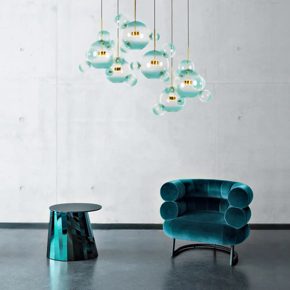 Фото 13 Светильник подвесной светодиодный Loft It Bolle 2027-p6 blue 2 м² нейтральный белый свет цвет белый Фото 13 Светильник подвесной светодиодный Loft It Bolle 2027-p6 blue 2 м² нейтральный белый свет цвет белый