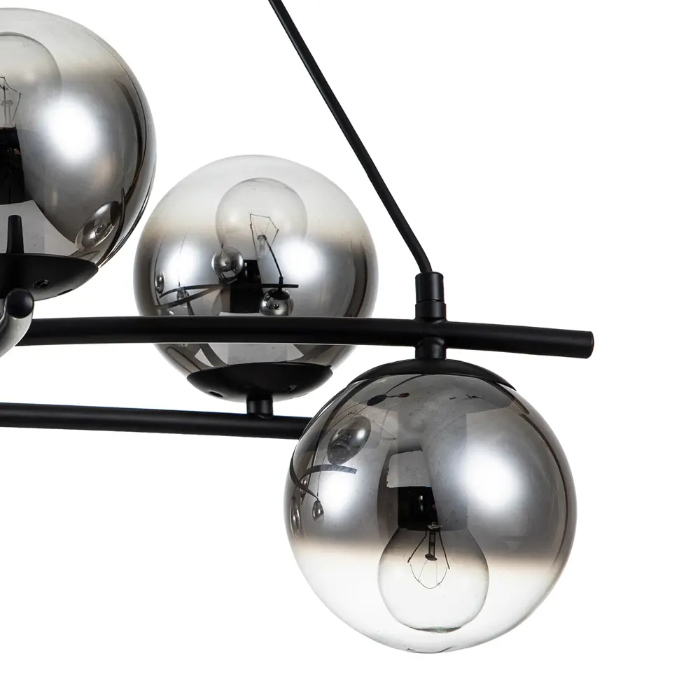 Фото 2 Светильник подвесной Escada Balance Esc_1119_6s_black 6 ламп 12 м² цвет серый/серебристый Фото 2 Светильник подвесной Escada Balance Esc_1119_6s_black 6 ламп 12 м² цвет серый/серебристый