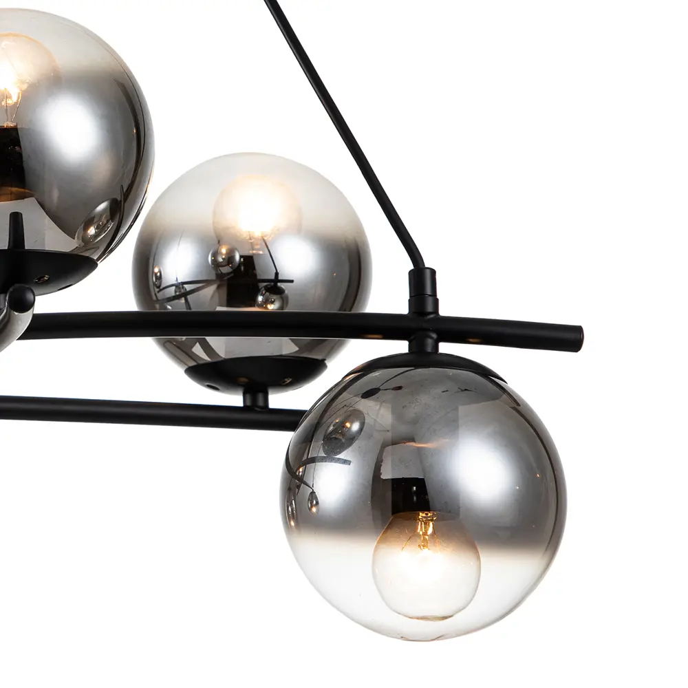 Фото 3 Светильник подвесной Escada Balance Esc_1119_6s_black 6 ламп 12 м² цвет серый/серебристый Фото 3 Светильник подвесной Escada Balance Esc_1119_6s_black 6 ламп 12 м² цвет серый/серебристый