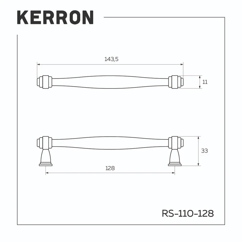 Фото 2 Мебельная ручка-скоба Kerron RS-110-128 VBL 128 мм античный чёрный Фото 2 Мебельная ручка-скоба Kerron RS-110-128 VBL 128 мм античный чёрный