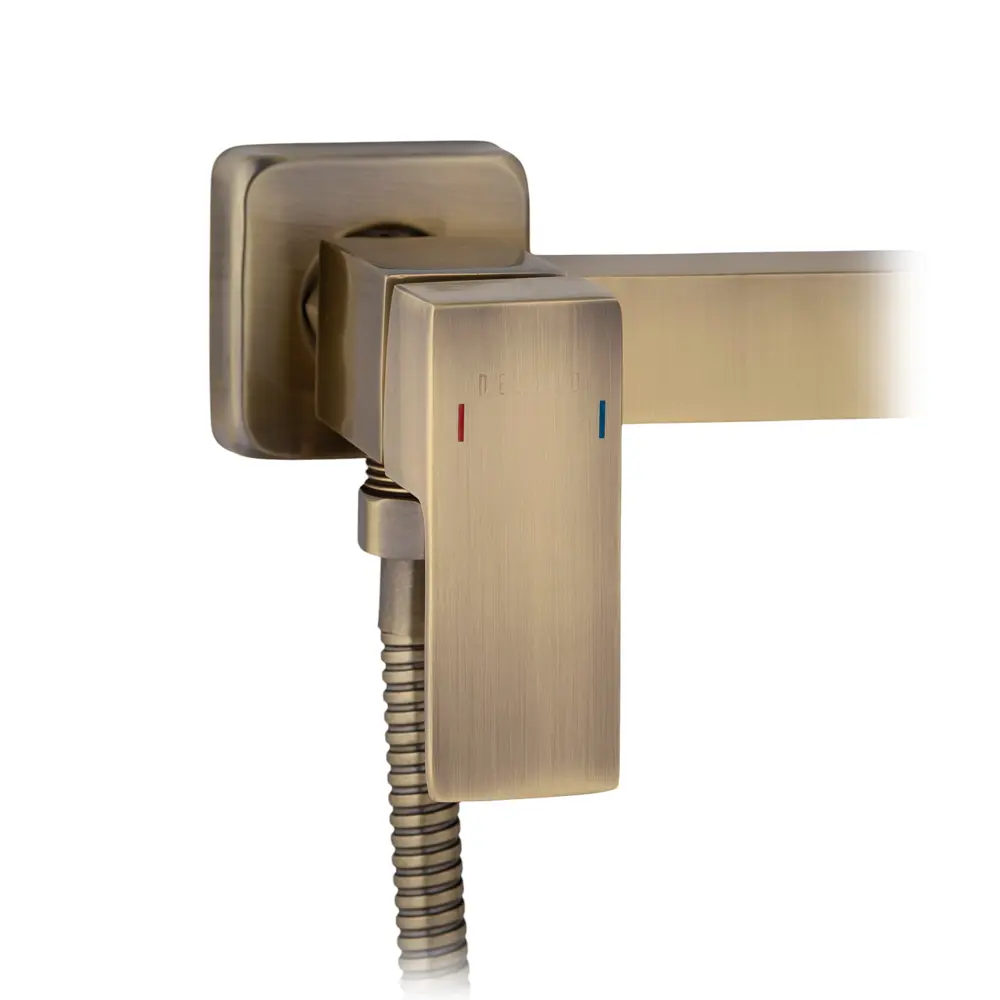 Фото 2 Смеситель с гигиеническим душем для биде Delano MD-67108-S со шлангом, цвет античная бронза Фото 2 Смеситель с гигиеническим душем для биде Delano MD-67108-S со шлангом, цвет античная бронза