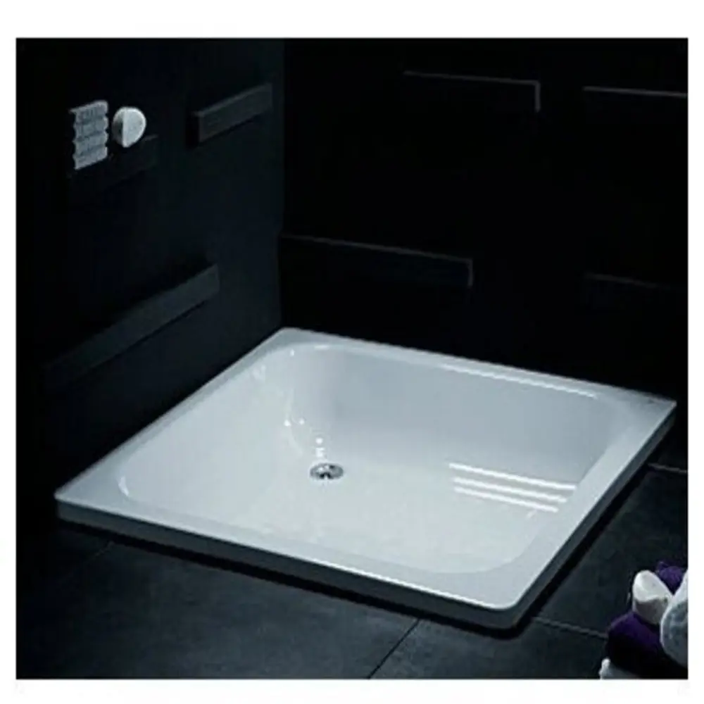 Фото Поддон стальной BLB CF90 90x90x16 см квадратный Фото Поддон стальной BLB CF90 90x90x16 см квадратный