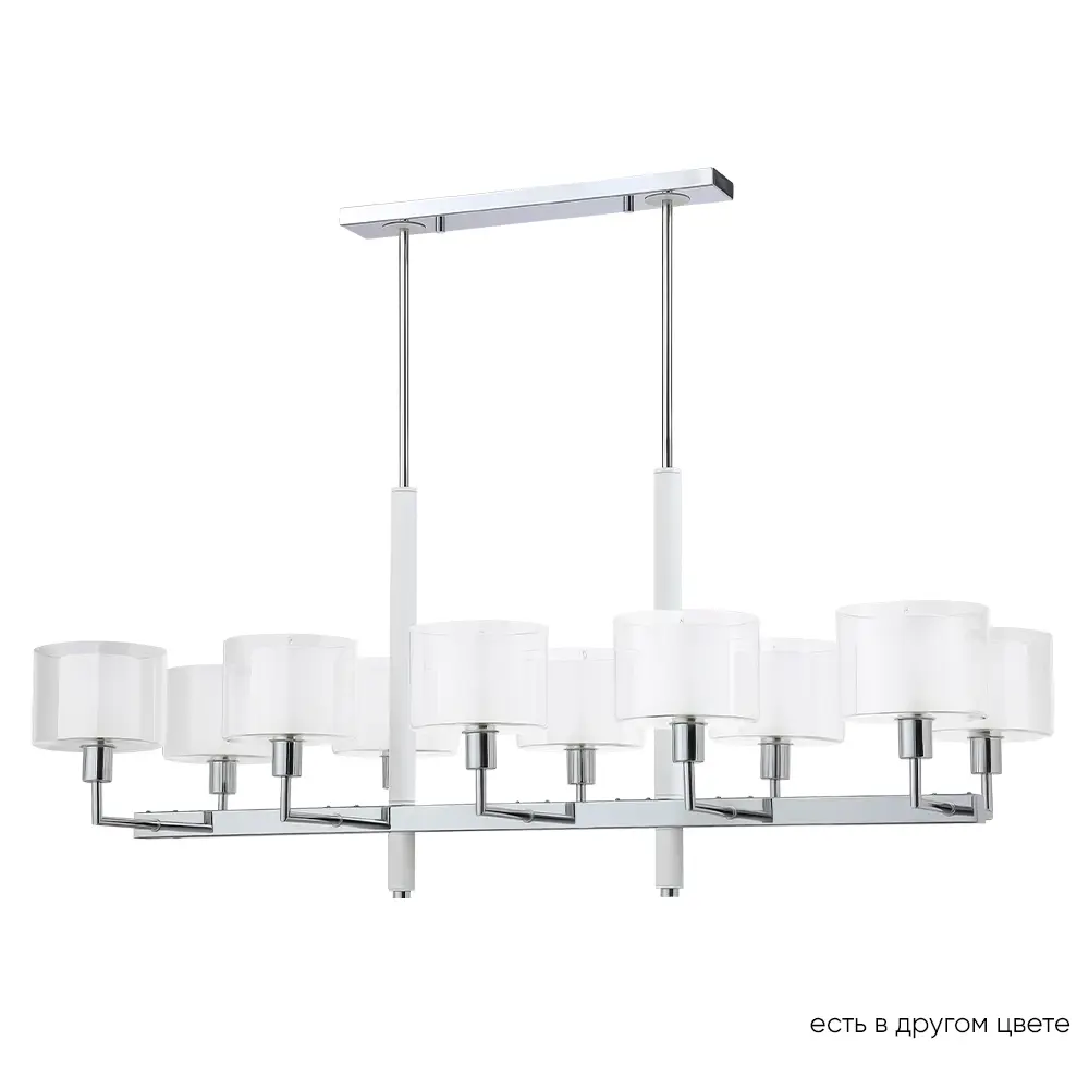 Фото Люстра подвесная Crystal lux Maestro Cu_2291_310l 10 ламп 24 м² цвет хром/черный Фото Люстра подвесная Crystal lux Maestro Cu_2291_310l 10 ламп 24 м² цвет хром/черный