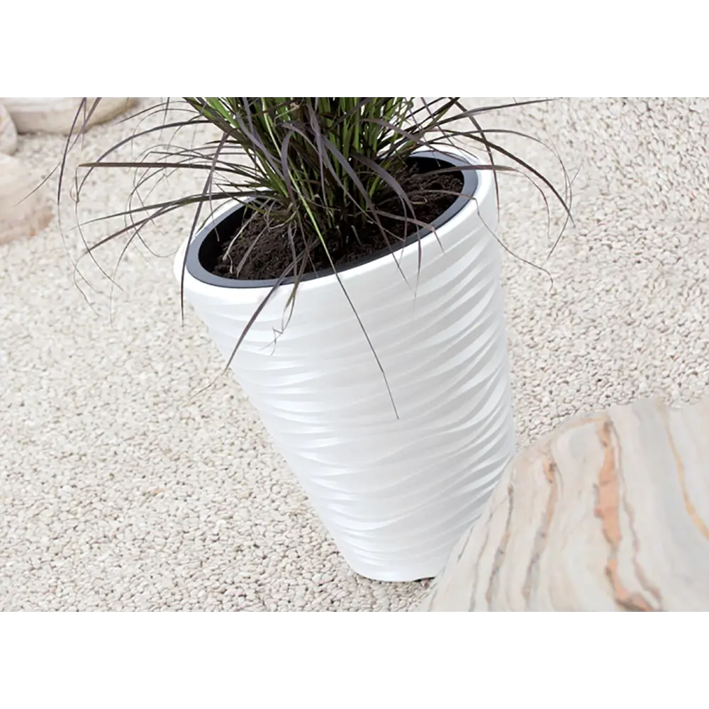 Фото 3 Кашпо Prosperplast Sand slim d 40 см 43.5 см 37 л полипропилен белый Фото 3 Кашпо Prosperplast Sand slim d 40 см 43.5 см 37 л полипропилен белый