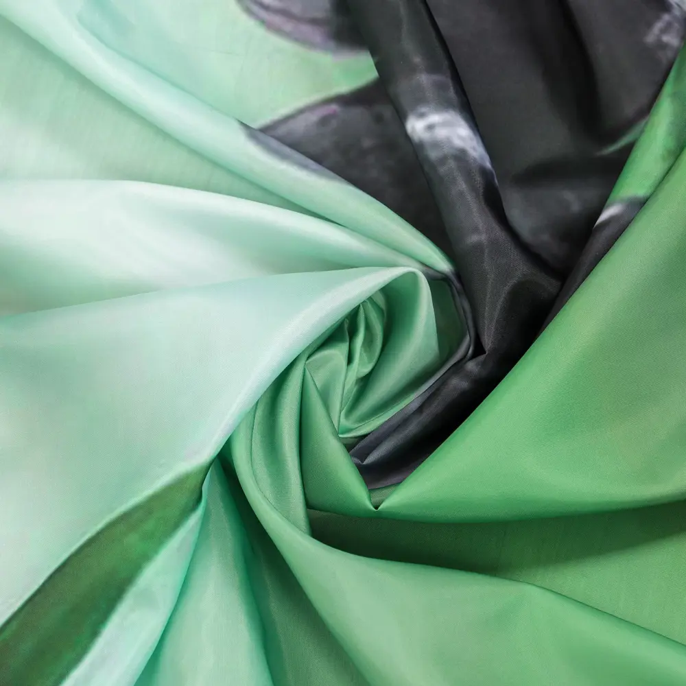 Фото 4 Шторка для ванной комнаты Доляна 7087223 180x180см цвет зеленый