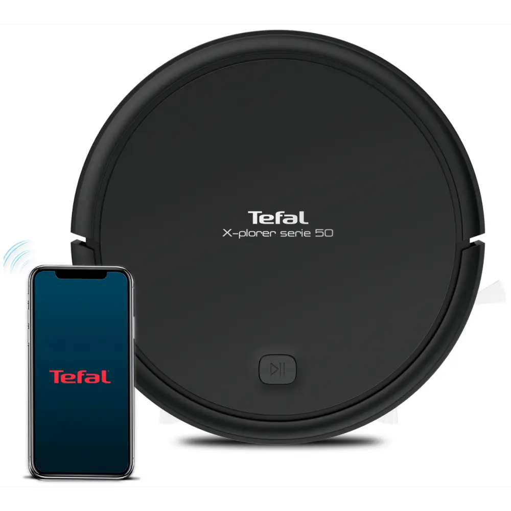Фото Робот-пылесос с влажной уборкой Tefal 382517 30 Вт 0.4 л цвет черный Фото Робот-пылесос с влажной уборкой Tefal 382517 30 Вт 0.4 л цвет черный