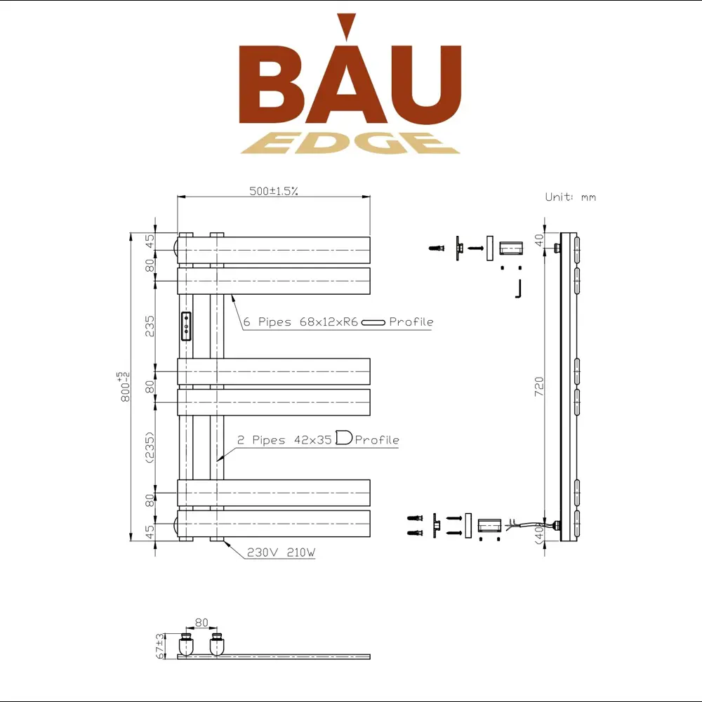 Фото 7 Полотенцесушитель электрический Bauedge Eastern Wind White AF0008 500x800 мм 300 Вт лесенка цвет белый матовый Фото 7 Полотенцесушитель электрический Bauedge Eastern Wind White AF0008 500x800 мм 300 Вт лесенка цвет белый матовый