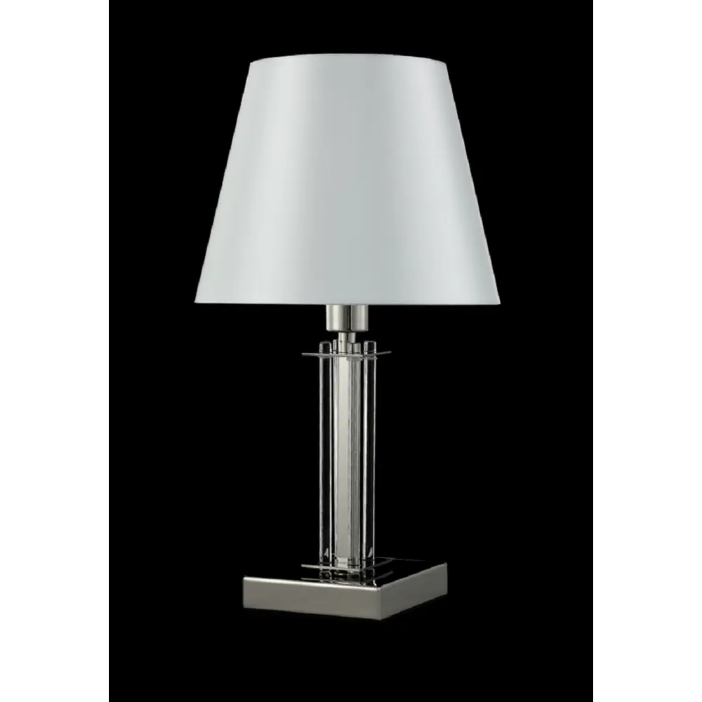 Фото 3 Настольная лампа Crystal Lux Nicolas lg1 nickel-white цвет серый/серебристый Фото 3 Настольная лампа Crystal Lux Nicolas lg1 nickel-white цвет серый/серебристый