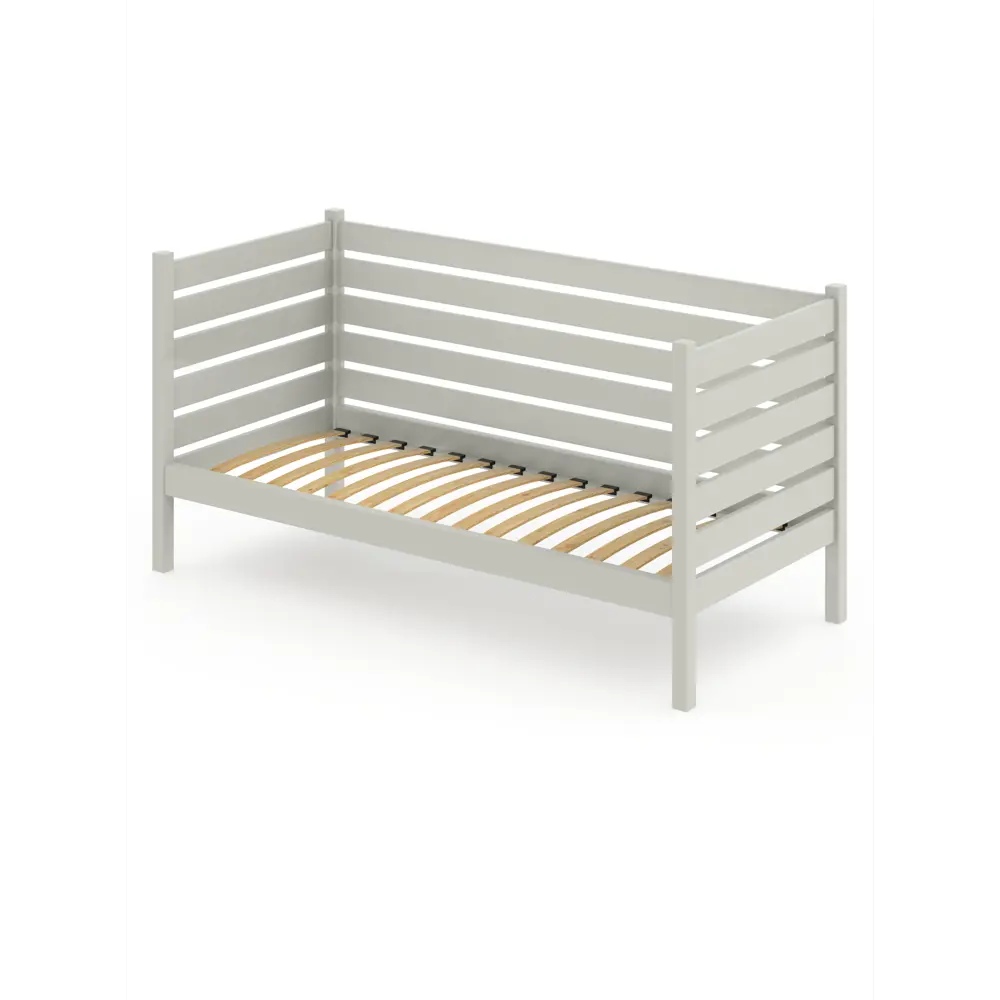 Фото Тахта Solarius ортопедическое основание высокими бортиками 100x101x170 см сосна цвет платиновый