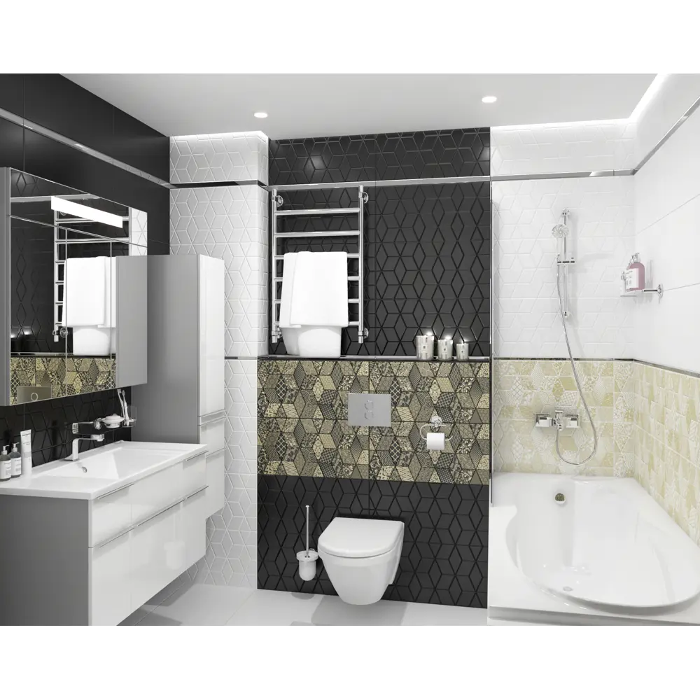 Фото 2 Керамическая плитка Laparet Tabu х9999213231 60x30см 1.98 м² цвет черный, цена за упаковку