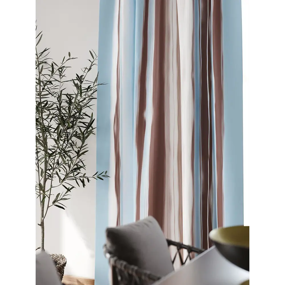 Фото 3 Штора блэкаут на шторной ленте Comfy Way Флонтос - 06 CW594006-260, 260x150 см, цвет синий Фото 3 Штора блэкаут на шторной ленте Comfy Way Флонтос - 06 CW594006-260, 260x150 см, цвет синий