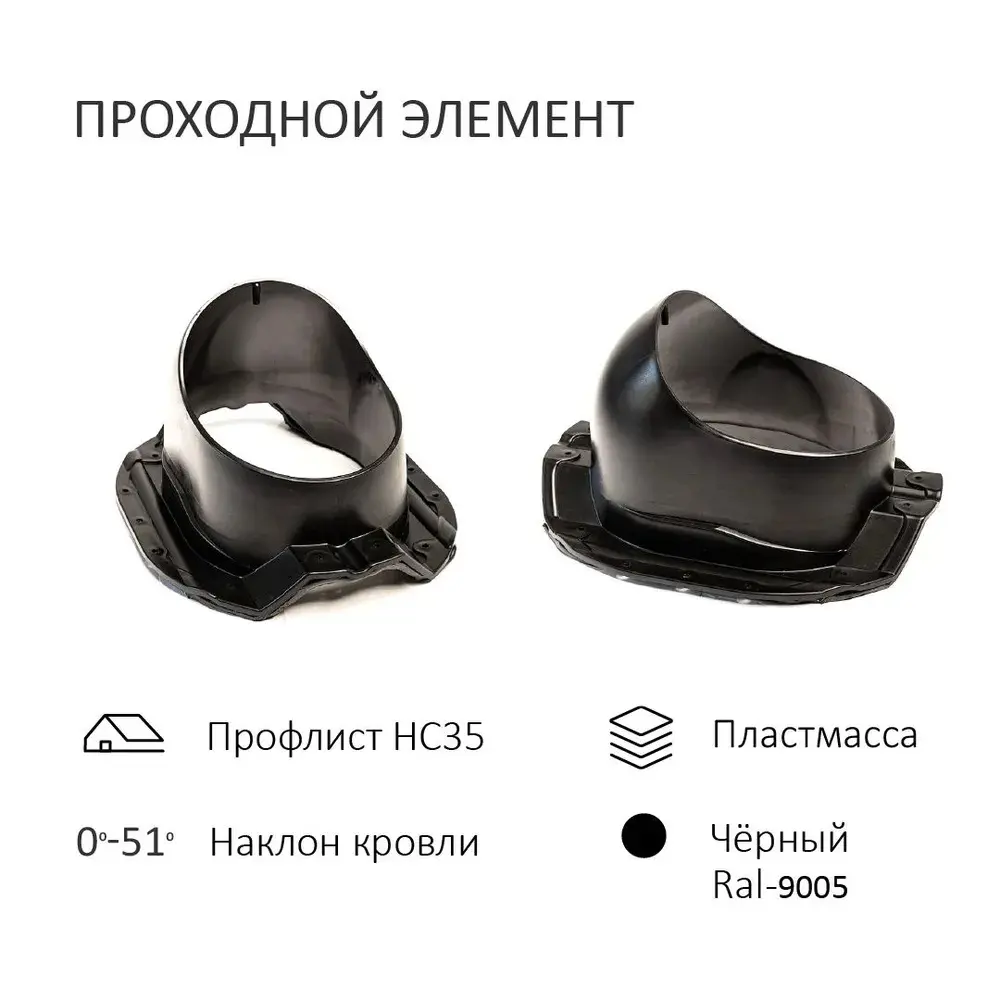 Фото 3 Нанодефлектор Polivent ND160 с вентиляционным выходом утепленный Н700 для кровельного профнастила 35 мм цвет черный Фото 3 Нанодефлектор Polivent ND160 с вентиляционным выходом утепленный Н700 для кровельного профнастила 35 мм цвет черный