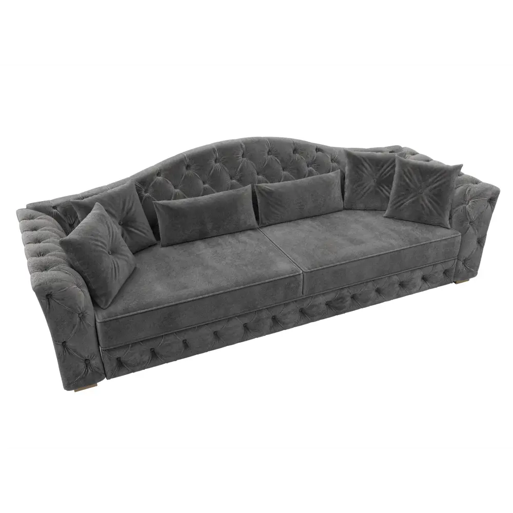 Фото 6 Диван прямой Артис Лига диванов 126377 250x97x103 см велюр цвет tower 10 серый Фото 6 Диван прямой Артис Лига диванов 126377 250x97x103 см велюр цвет tower 10 серый