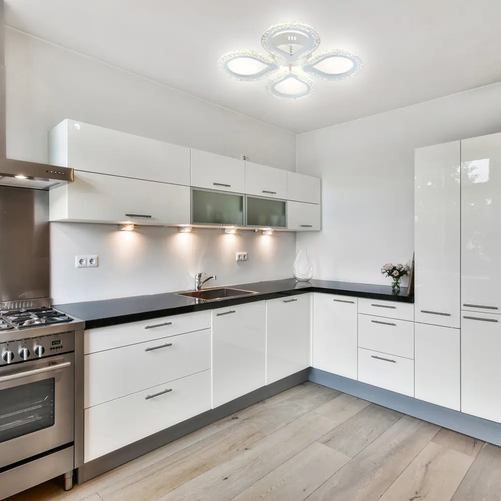 Фото 5 Люстра потолочная светодиодная Escada Menita с пультом управления 15.3 м² регулируемый белый свет цвет белый