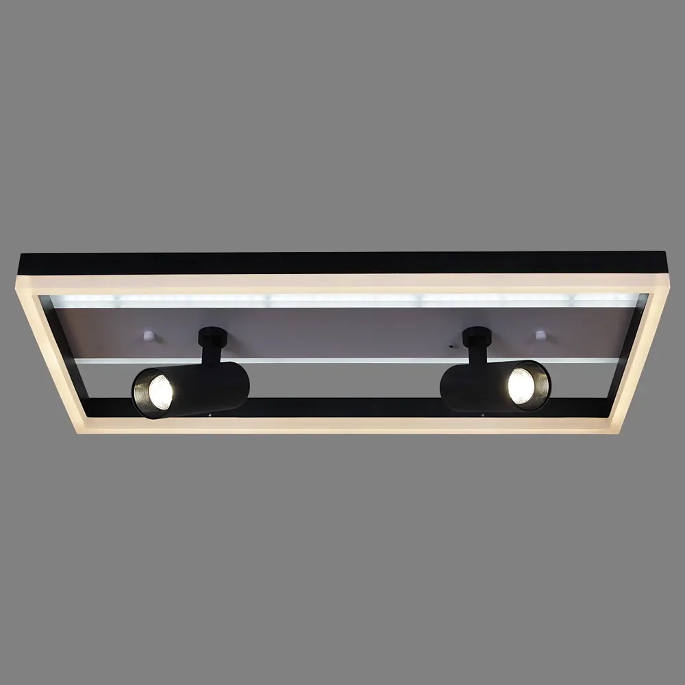 Фото 3 Люстра потолочная светодиодная Reluce 77028-3.3-102+10 с пультом управления 20 м² регулируемый белый свет цвет белый/черный Фото 3 Люстра потолочная светодиодная Reluce 77028-3.3-102+10 с пультом управления 20 м² регулируемый белый свет цвет белый/черный